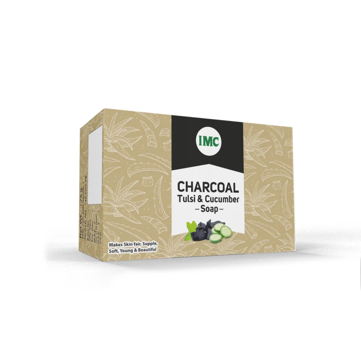 Charcoal Tulsi & Cucumber Soap - Image 1